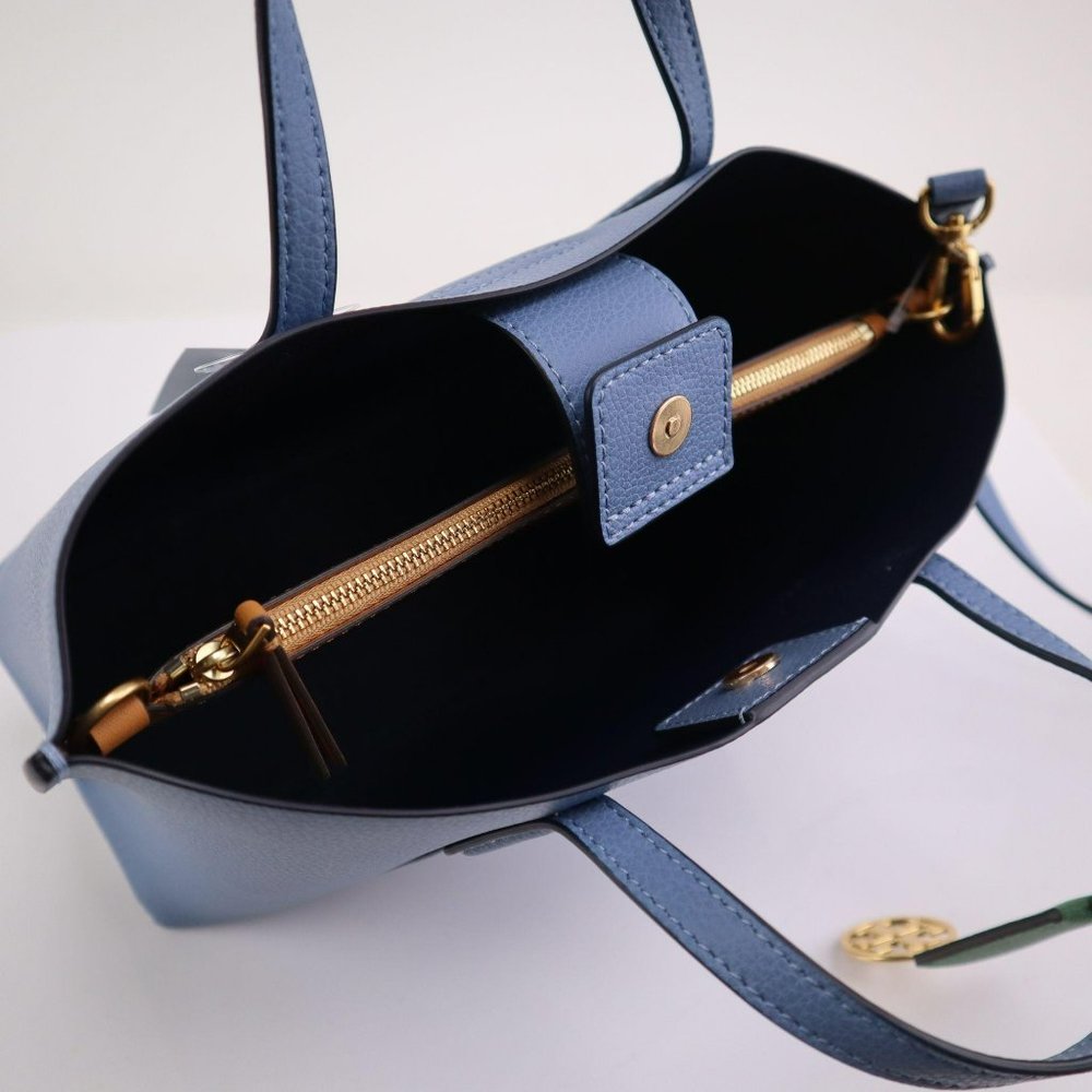 Perry Triple Compartment Satchel Tote Baby Blue - Picture 7 of 12